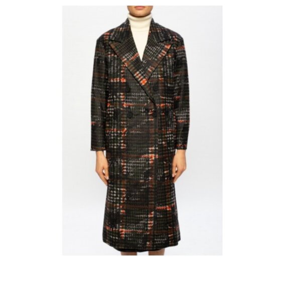 ALLSAINTS Double Breasted Lottie Camo Coat/ Jacket. SIZE XS - Picture 3 of 7